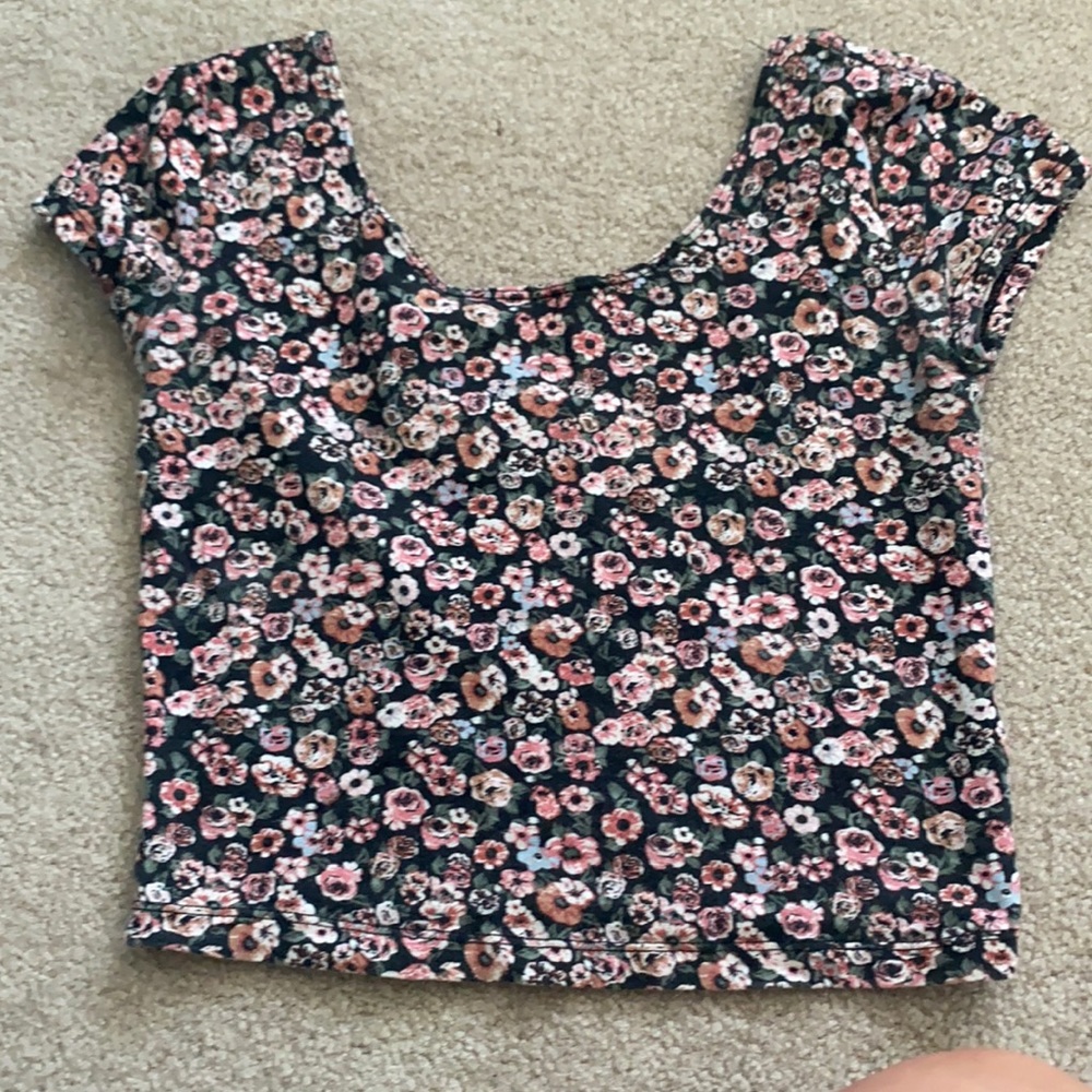 Floral crop top
